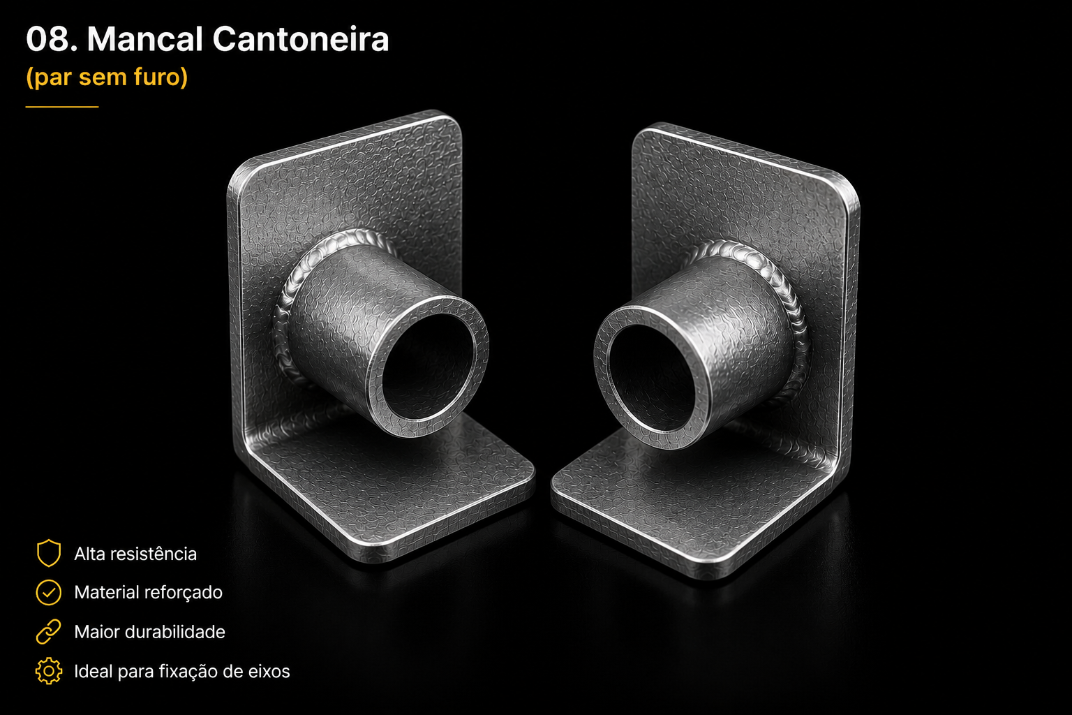 Mancal Cantoneira par sem furo