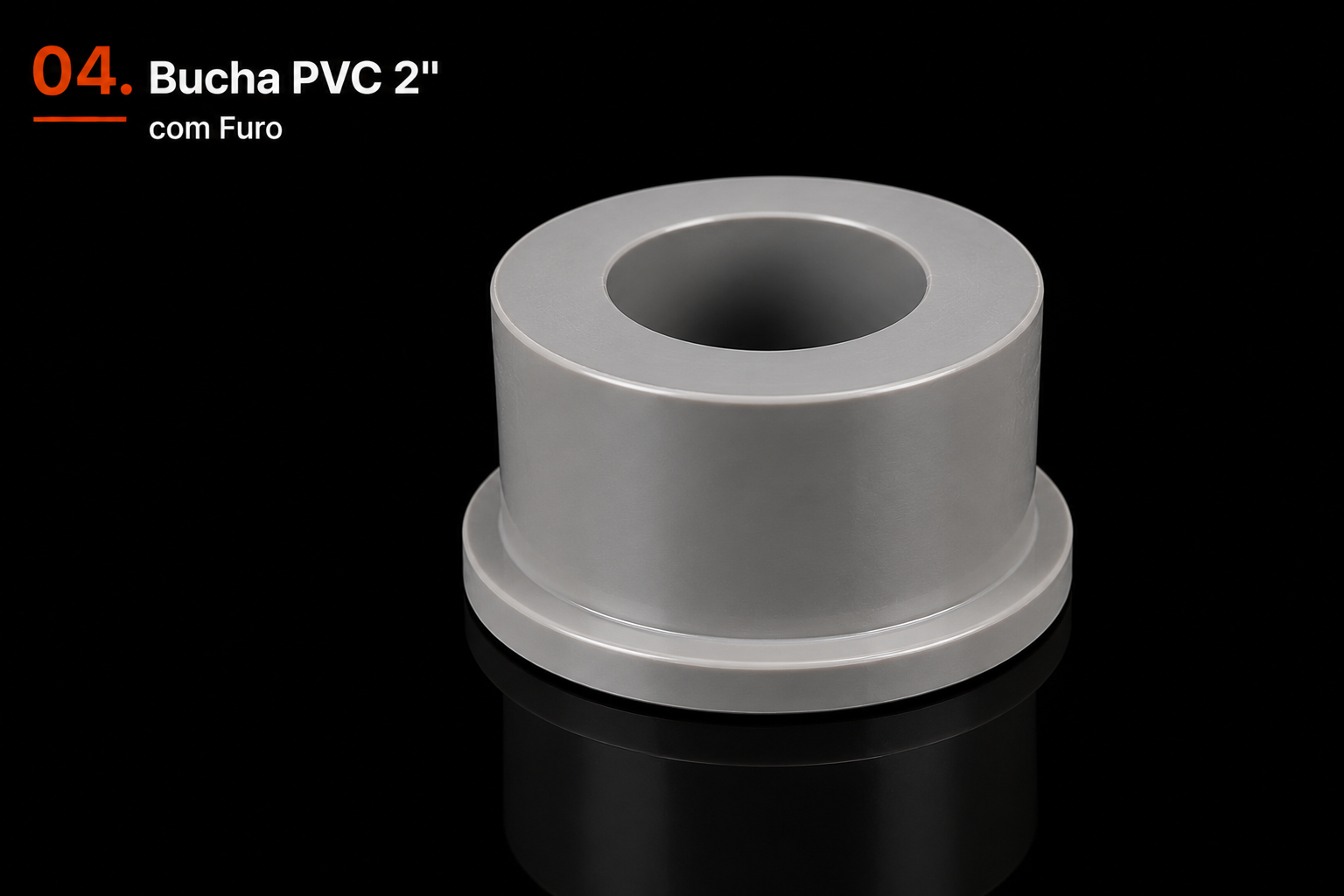 Bucha PVC 2 polegadas com Furo